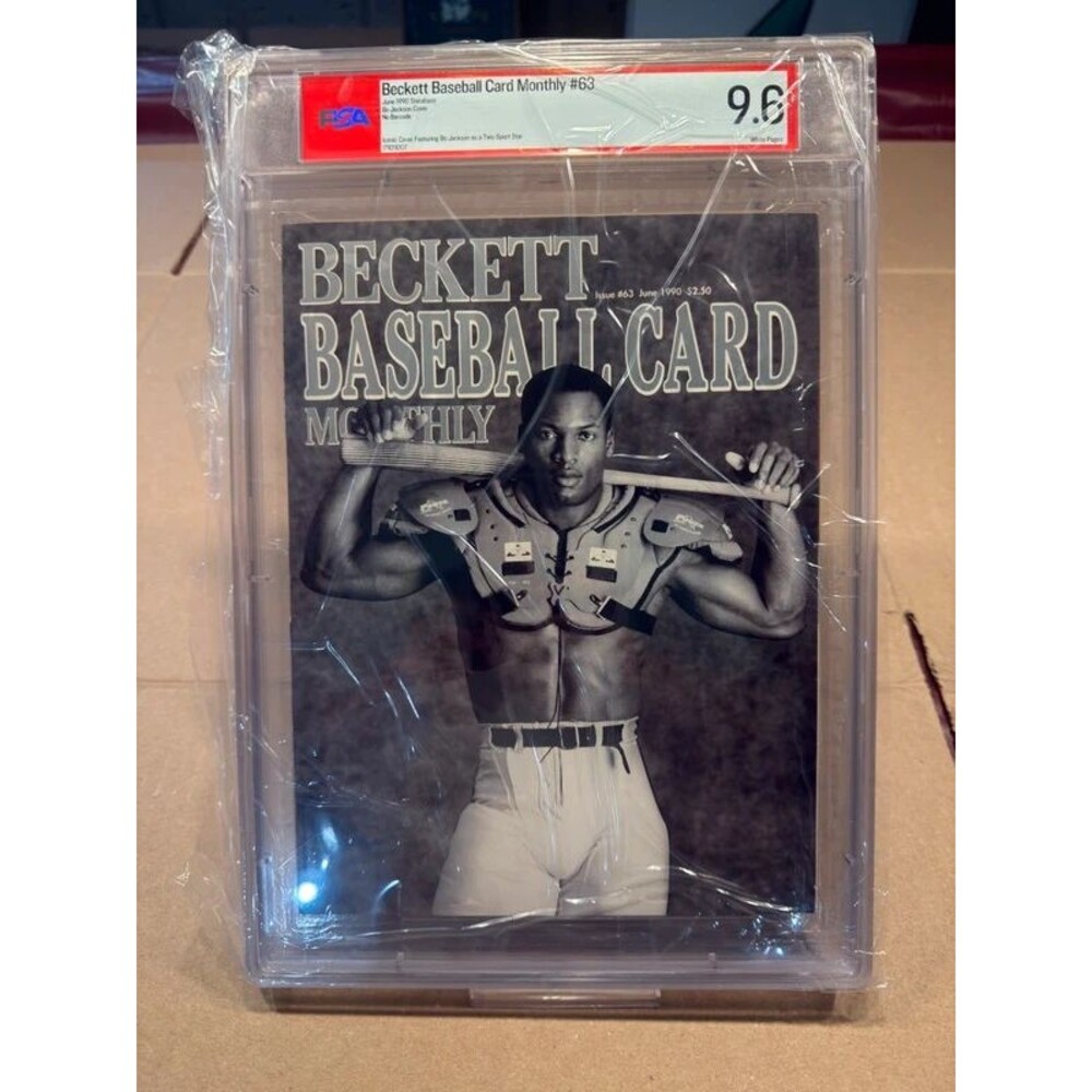 Bo Jackson PSA 9.6 Beckett Baseball Magazine Black/White Cover